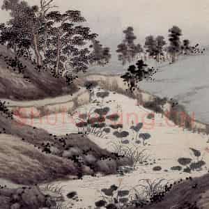 明代 沈周《东庄图册》国画山水工笔作品图片鉴赏