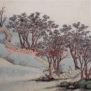 明代 沈周《东庄图册》国画山水工笔作品图片鉴赏