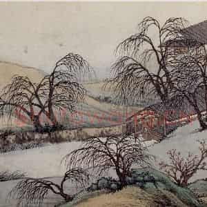 明代 沈周《东庄图册》国画山水工笔作品图片鉴赏