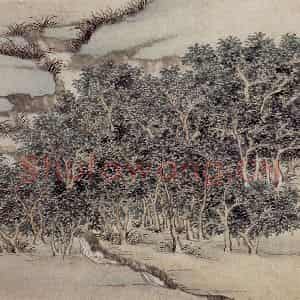 明代 沈周《东庄图册》国画山水工笔作品图片鉴赏