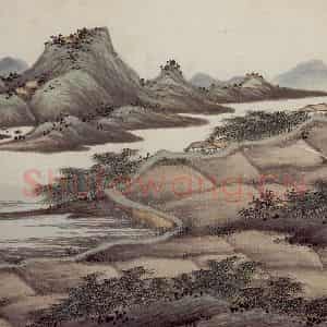 明代 沈周《东庄图册》国画山水工笔作品图片鉴赏