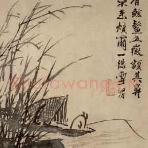 徐渭《花卉人物图册》国画花鸟作品图片鉴赏