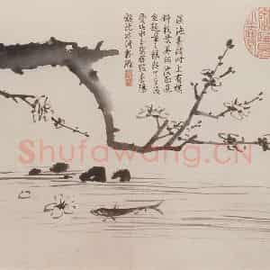 徐渭《泼墨十二段卷》国画花鸟作品图片鉴赏