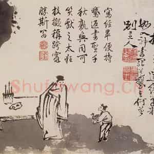 徐渭《泼墨十二段卷》国画花鸟作品图片鉴赏