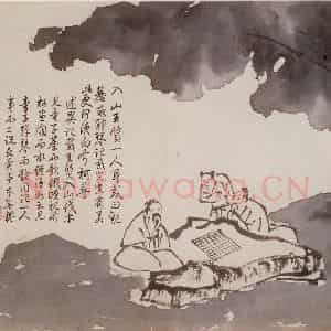 徐渭《泼墨十二段卷》国画花鸟作品图片鉴赏