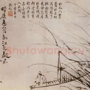 徐渭《泼墨十二段卷》国画花鸟作品图片鉴赏