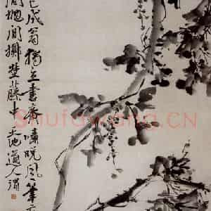 徐渭《葡萄图》国画花鸟作品图片鉴赏