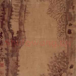 徐渭《桐阴茗诗图》国画人物作品图片鉴赏