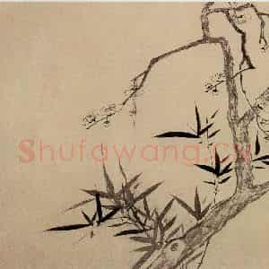 清代 高简、张照《梅花图册》国画花鸟作品图片鉴赏