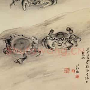 清代 高其佩《水中八事图册》国画花鸟作品图片鉴赏