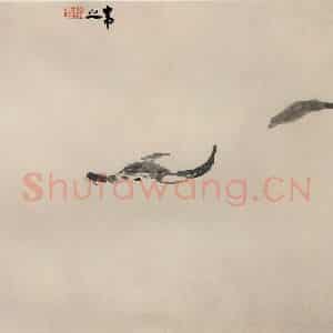 清代 高其佩《水中八事图册》国画花鸟作品图片鉴赏