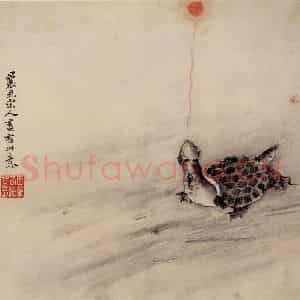 清代 高其佩《水中八事图册》国画花鸟作品图片鉴赏
