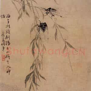清代 颜岳《花鸟图册》国画花鸟作品图片鉴赏