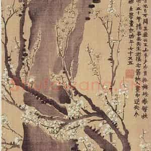 清代 金农《玉壶春色图》国画花鸟作品图片鉴赏