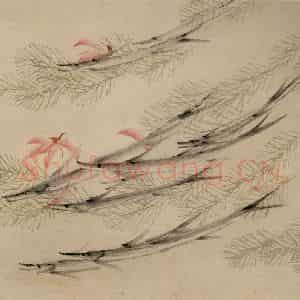 清代 虚谷《花鸟水族图册》国画花鸟作品图片鉴赏