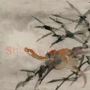 清代 虚谷《花鸟水族图册》国画花鸟作品图片鉴赏