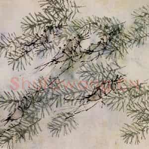 清代 虚谷《花鸟水族图册》国画花鸟作品图片鉴赏