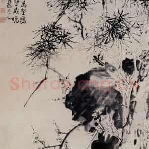 明代 徐渭《三友图》国画花鸟作品图片鉴赏