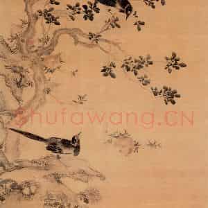 明代 周之冕《桂子图》国画花鸟作品图片鉴赏