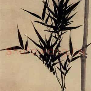 明代 孙克弘《墨竹图》国画花鸟作品图片鉴赏