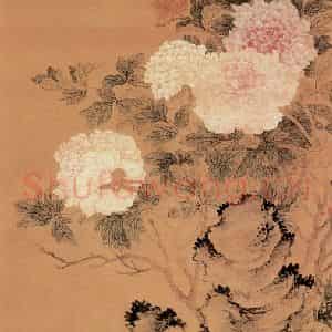 清代 恽寿平《国香春霁图》国画花鸟作品图片鉴赏