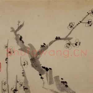 1753年 李方膺《花卉册》国画花鸟写意作品图片鉴赏