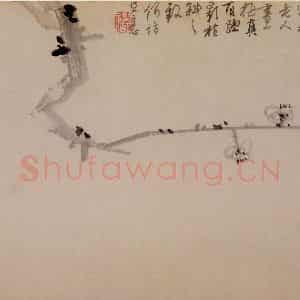 1753年 李方膺《花卉册》国画花鸟写意作品图片鉴赏