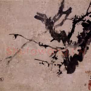 清代 李方膺《梅花》国画花鸟写意作品图片鉴赏