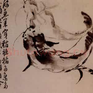 清代 李方膺《鲇鱼图》国画花鸟写意作品图片鉴赏