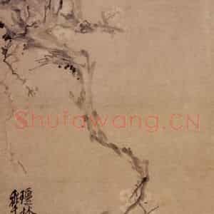 清代 李方膺《梅花》国画花鸟写意作品图片鉴赏