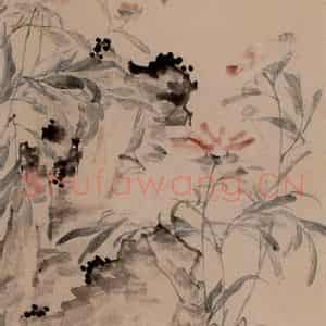 1746年 李方膺《花卉四条屏》国画花鸟写意作品图片鉴赏
