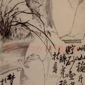 1751年 李方膺《梅兰》国画花鸟写意作品图片鉴赏