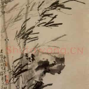 1751年 李方膺《潇湘风竹图》国画花鸟写意作品图片鉴赏