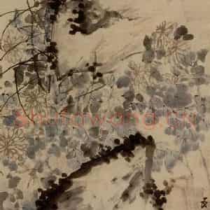1752年 李方膺《花卉屏》国画花鸟写意作品图片鉴赏