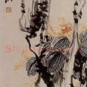 清代 赵之谦《花卉图》国画花鸟作品图片鉴赏