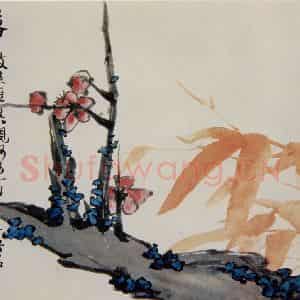 清代 赵之谦《蔬果花卉图册》国画花鸟作品图片鉴赏
