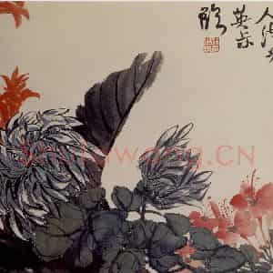 清代 赵之谦《花卉册》国画花鸟作品图片鉴赏