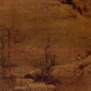 南宋 李唐《雪江图》国画山水作品图片鉴赏