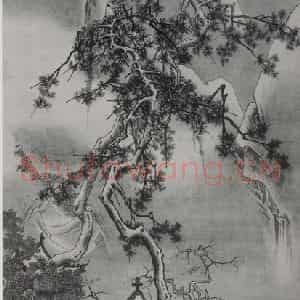 南宋 马远《画雪图》国画山水作品图片鉴赏