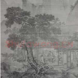南宋 夏圭《山居留客图》国画人物作品图片鉴赏