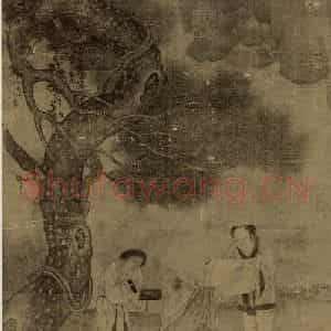 南宋 刘松年《醉僧图》国画作品图片鉴赏