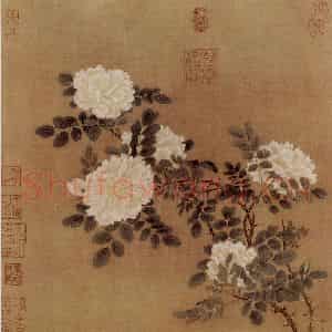 南宋 马远《白蔷薇图》国画花鸟作品图片鉴赏