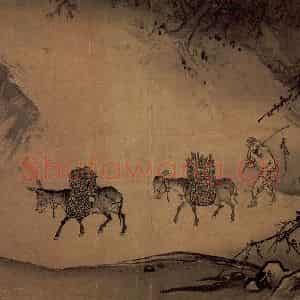 南宋 马远《晓雪山行图》国画综合作品图片鉴赏