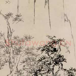 1762年 郑燮《南山松寿》国画花鸟写意作品图片鉴赏