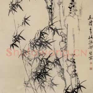 1762年 郑燮《兰竹菊》国画花鸟写意作品图片鉴赏