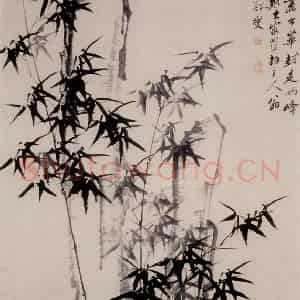 1762年 郑燮《华峰三祝图》国画花鸟写意作品图片鉴赏