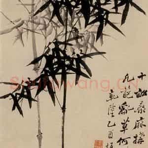 1765年 郑燮《兰竹图》国画花鸟写意作品图片鉴赏