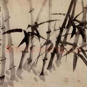清代 郑燮《兰竹》国画花鸟写意作品图片鉴赏