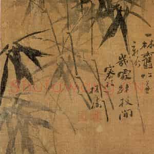 清代 郑燮《兰竹册》国画花鸟写意作品图片鉴赏