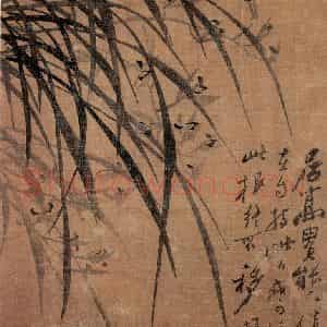 清代 郑燮《兰竹册》国画花鸟写意作品图片鉴赏